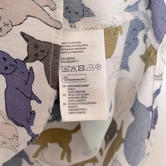 H&M Cat Pattern Top - Picture 7 of 10